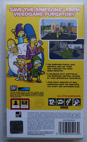 The Simpsons Game, Б/У, английская версия - UMD-диск для PSP (ID ...