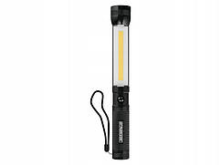 Світлодіодна лампа ліхтарик 2в1 чорна (COB2)