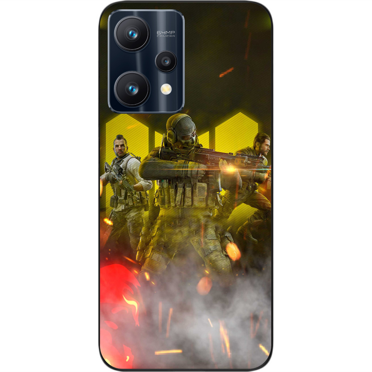 Чохол силіконовий Epik для Realme 9 Pro з картинкою Call of Duty Команда