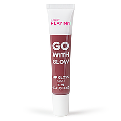 Блиск для губ рожевий Inglot Playinn Go with Glow 24, 10 мл