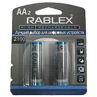 Аккумулятор AA Rablex 2100mAh NiMH , 1шт (блистер по 2шт) HR6