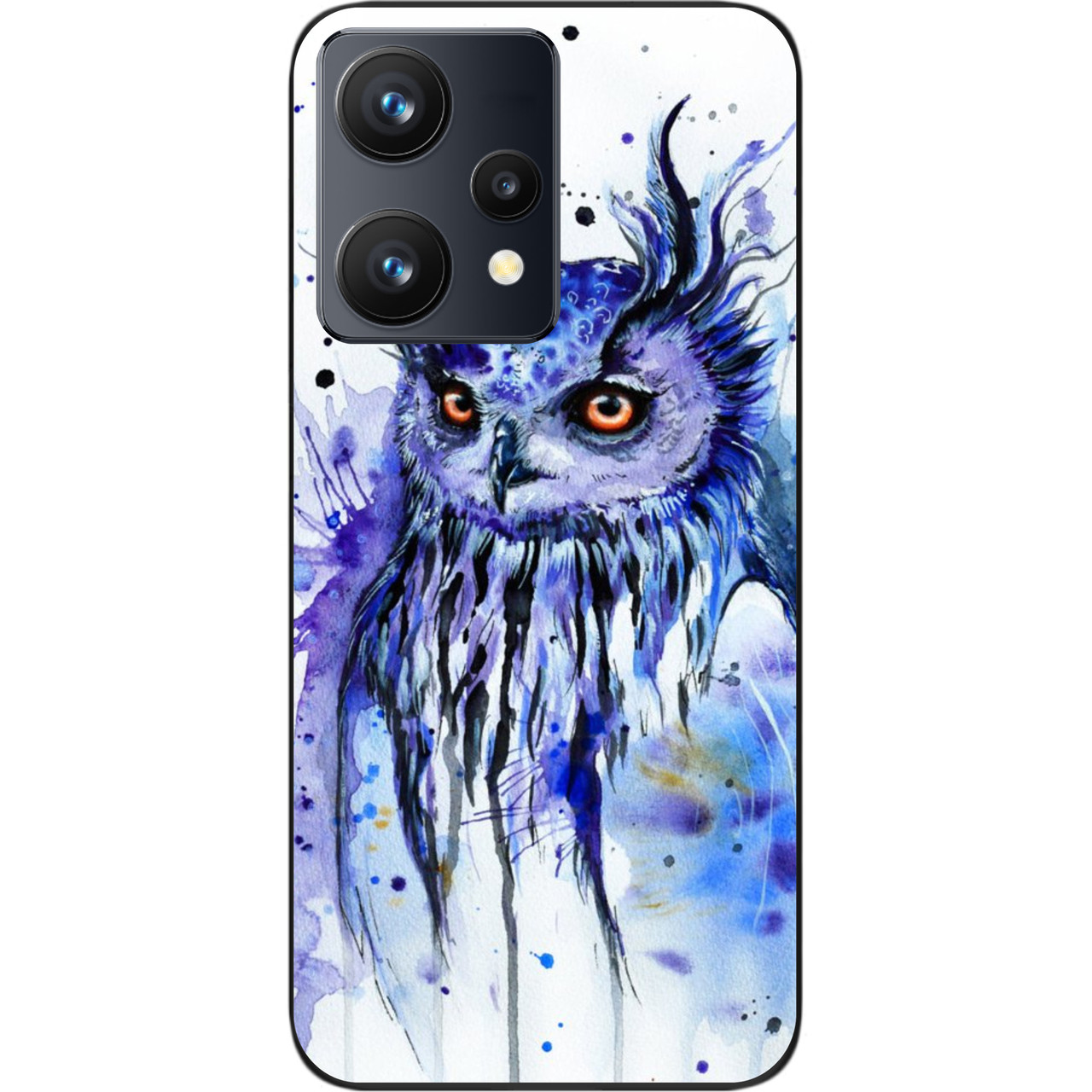 Силіконовий чохол Epik для Realme 9 4G з картинкою Сова акварель