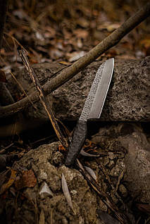 Кухонний ніж ручної роботи «Сантоку #9» 50х14мф/59-60 HRC