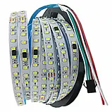 Світлодіодна стрічка хвиля, що біжить 24V SMD2835 120led\m 12W 1800Lm IP20 10мм 3000K, фото 6