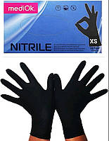Рукавички нітрилові, MediOk Nitrile Space, чорні, xs