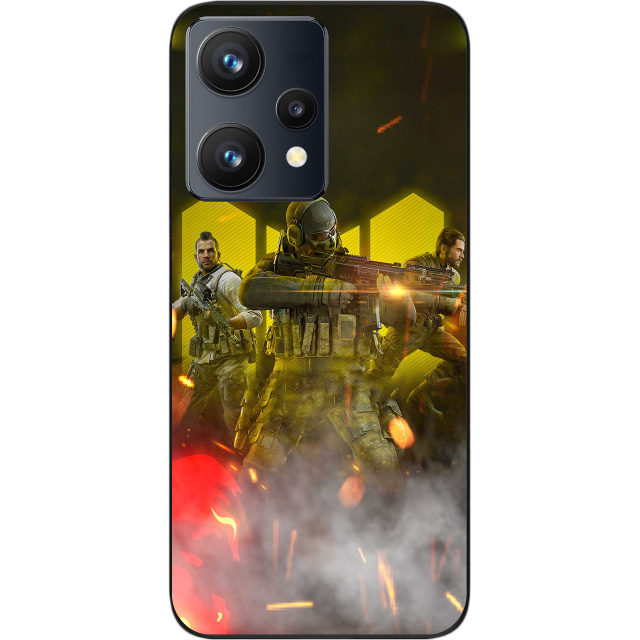 Чохол силіконовий Epik для Realme 9 4G з картинкою Call of Duty Команда