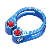 Хомут для підсиділа Toopre 31.8 мм, болтовий на шестиграннику, синій