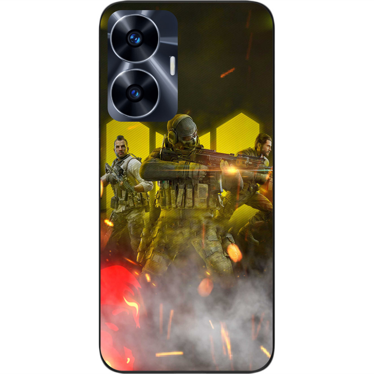 Чохол силіконовий Epik для Realme C55 з картинкою Call of Duty Команда