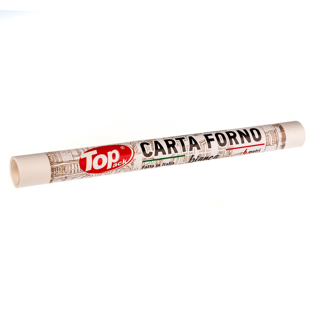 Пергамент для випікання силіконізований Toppack білий Carta Forno 38см 6м
