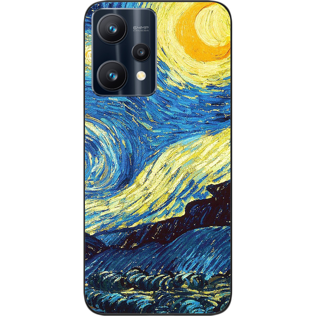 Оригінальний чохол Epik для Realme 9 Pro з картинкою Місячна ніч