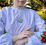 Прикраса-оберіг ручної роботи підвіска-кулон «Сердешна пташка» з полімерної глини., фото 5