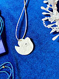 Прикраса-оберіг ручної роботи підвіска-кулон «Сердешна пташка» з полімерної глини., фото 6