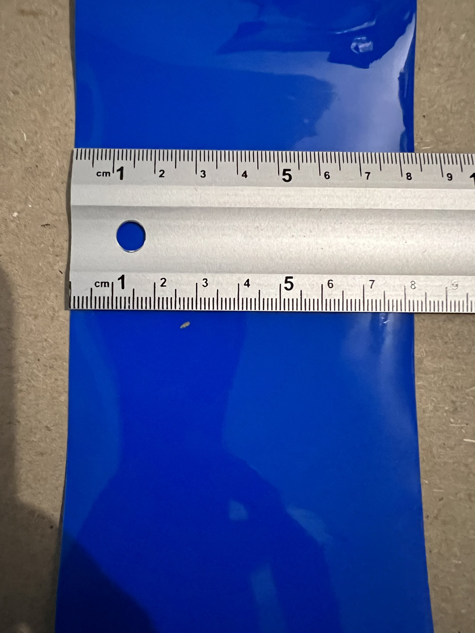 Термоусадкова плівка синя завширшки 85 мм для збирання акумуляторів, ціна за 1 метр