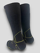 Чоловічі тактичні термошкарпетки зимові шкарпетки ULTIMATUM ThermoWool високі Чорні, фото 2