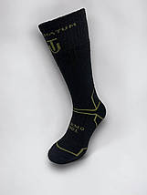 Чоловічі тактичні термошкарпетки зимові шкарпетки ULTIMATUM ThermoWool високі Чорні, фото 3