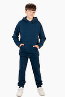 Теплий синій костюм для хлопчика худі та штани тм Авекс розмір 128 см