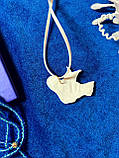 Прикраса ручної роботи з полімерної глини «Пташка щастя». Підвіска, фото 5