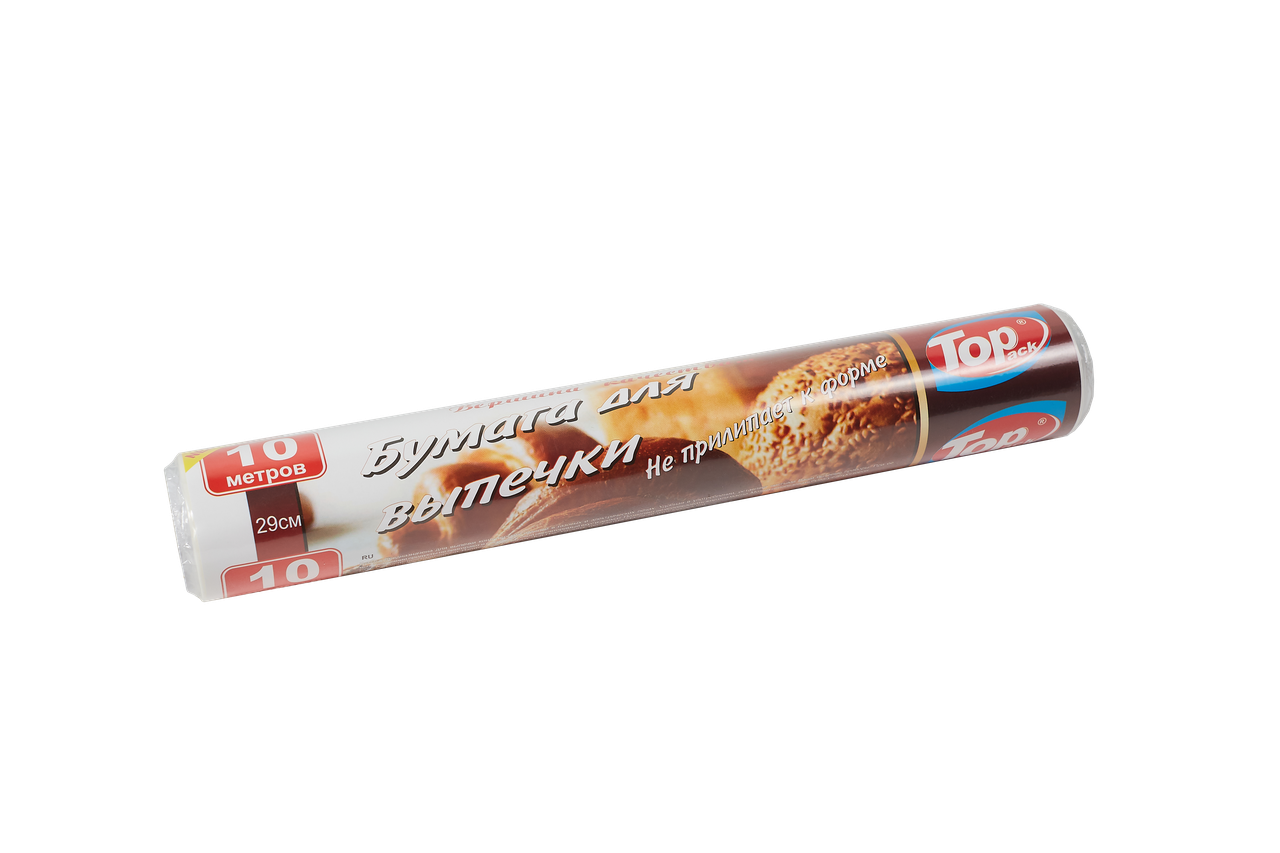 Пергамент для випікання силіконізований Toppack коричневий 29 см 10 м