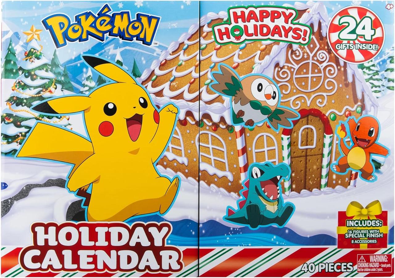 Pokemon - Новорічний Адвент-календар 2023 24 фігурки  покемони з пікачу PKW3066
