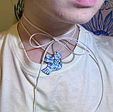 Прикраса ручної роботи з полімерної глини «Пташка щастя». Підвіска, фото 4