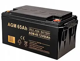 Акумулятор Volt Polska AGM для UPS 12 V 65 Ah для системи аварійного електропостачання R_2174