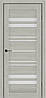 Двері Flora Дуб Скандинавський PVC зі склом Сатин, фото 2