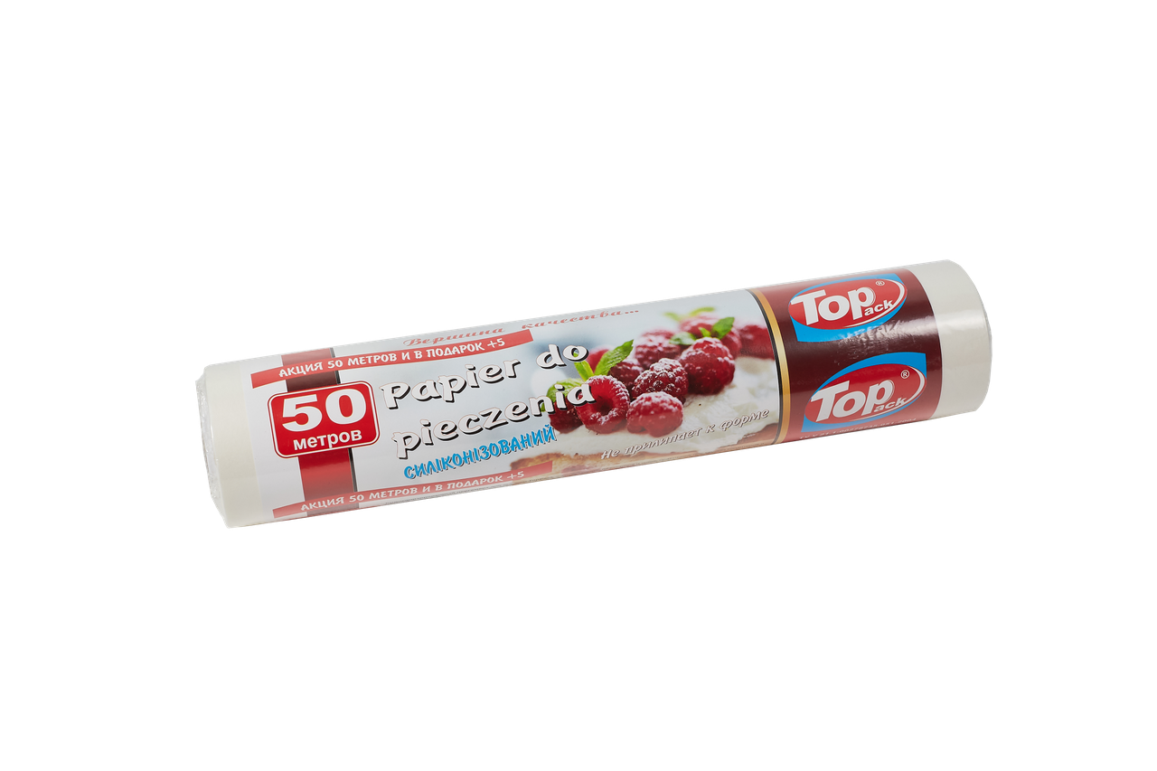 Пергамент для випікання силіконізований Toppack білий 29 см 50м