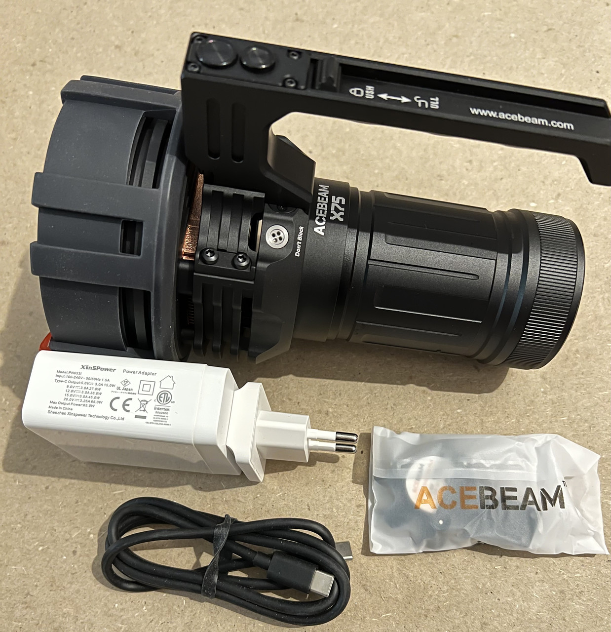 Acebeam X75 Cree XHP70.3 HI 6500K 67.000 Lumens, фото 1