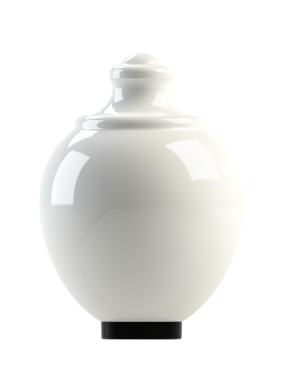 Садово-парковий світильник Опал Лотос молочний, фото 1