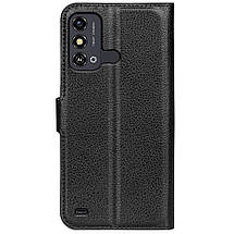 Шкіряний чохол книжка Lichee для ZTE blade A53 чорний, фото 6