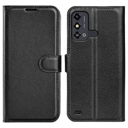Шкіряний чохол книжка Lichee для ZTE blade A53 чорний, фото 1