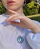 Прикраса - підвіска ручної роботи з полімерної глини. Кулон «Дівчина Сонях», фото 4