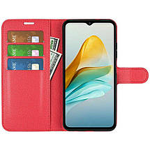 Шкіряний чохол книжка Lichee для ZTE blade A53 червоний, фото 3