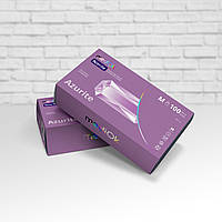 Рукавички нітрилові неопудрені MediOk AZURITE розмір S (100 шт/50 пар) фіолетовий