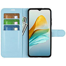 Шкіряний чохол книжка Lichee для ZTE blade A53 блакитний, фото 5