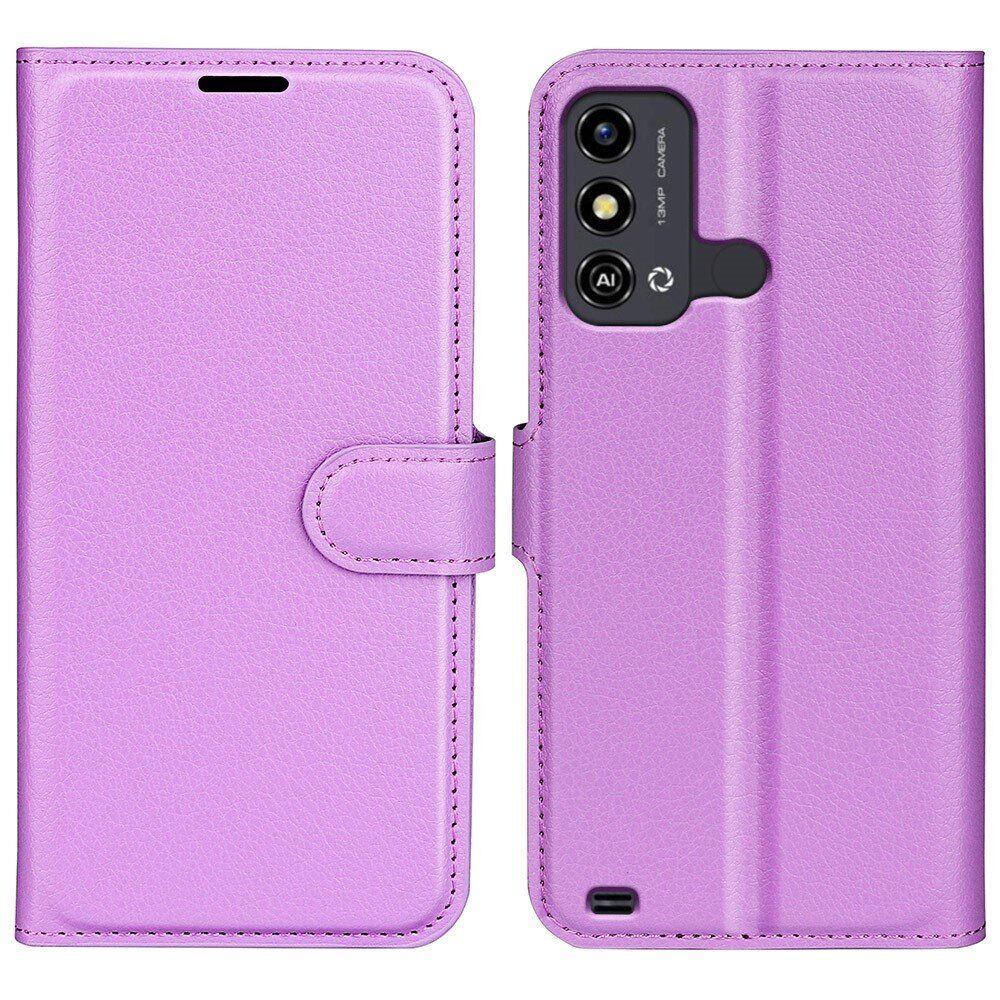 Шкіряний чохол книжка Lichee для ZTE blade A53 фіолетовий