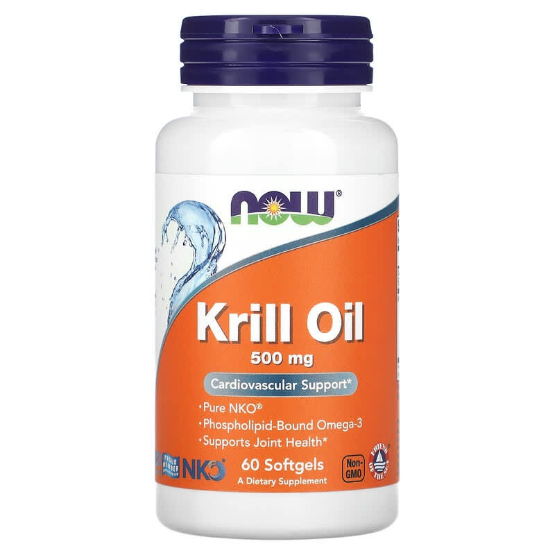 Олія морського криля NOW Foods "Neptune Krill Oil" оmega-3, 500 мг (60 гелевих капсул)