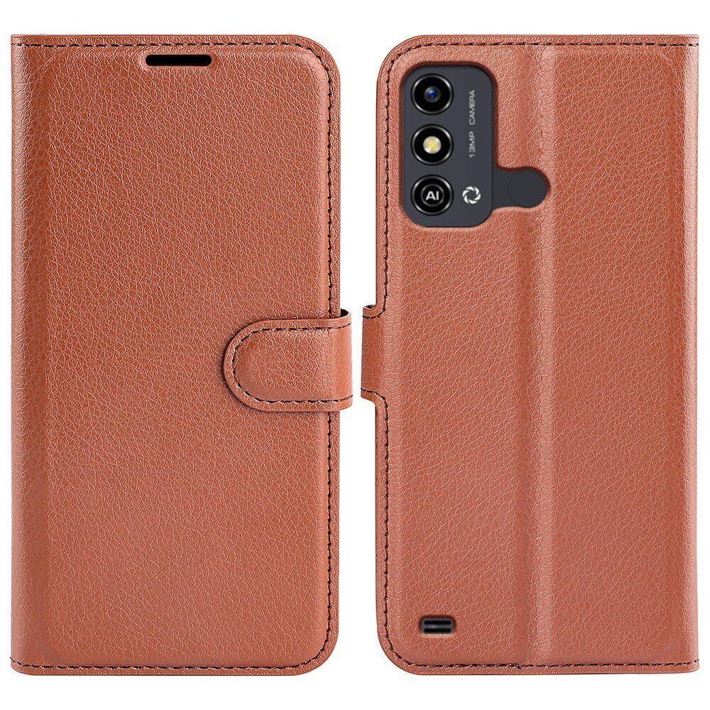Шкіряний чохол-книжка Lichee для ZTE blade A53 коричневий