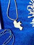 «Щаслива пташка»  прикраса ручної роботи з полімерної глини., фото 7