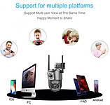 Камера вулична поворотна UKC SC03 V380pro 4G, чорна, фото 5