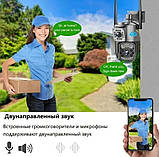 Камера вулична поворотна UKC SC03 V380pro 4G, чорна, фото 8