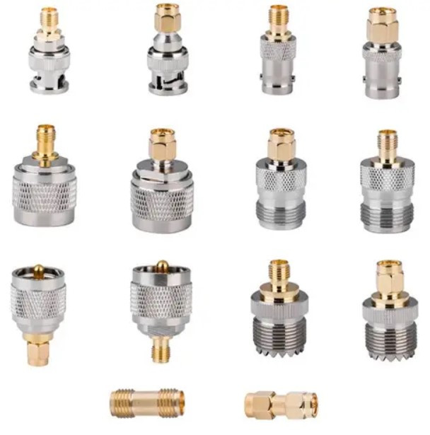 Набір перехідників для антен, адаптери SMA на SMA BNC N PL259 SO239, 14 шт., фото 1