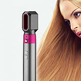 Стайлер для завивання та укладання волосся 5 в 1 Hot Air Styler 7661, сіро-рожевий, фото 6