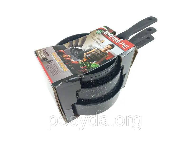 Набір ковшів 3 шт чорний граніт Empire EM-5514, фото 1