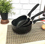 Набір ковшів 3 шт чорний граніт Empire EM-5514, фото 4