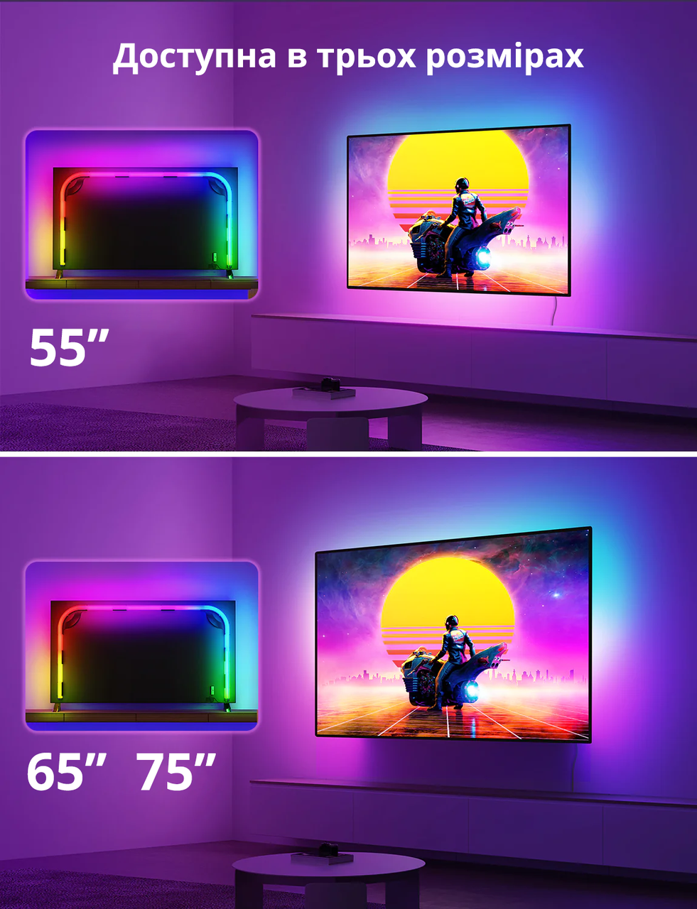 Комплект підсвічування Philips Ambilight для телевізора 75
