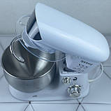 Тістоміс планетарний з чашею на 4л Rainberg 2в1 білий, фото 7