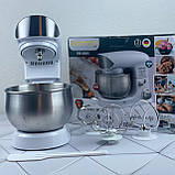 Тістоміс Рейнберг професійний білий з насадками чаша 4 л 3200W, фото 2