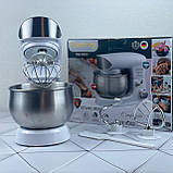 Тістоміс планетарний з чашею на 4л Rainberg 2в1 білий, фото 9