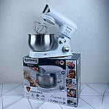 Тістоміс планетарний з чашею на 4л Rainberg 2в1 білий, фото 10